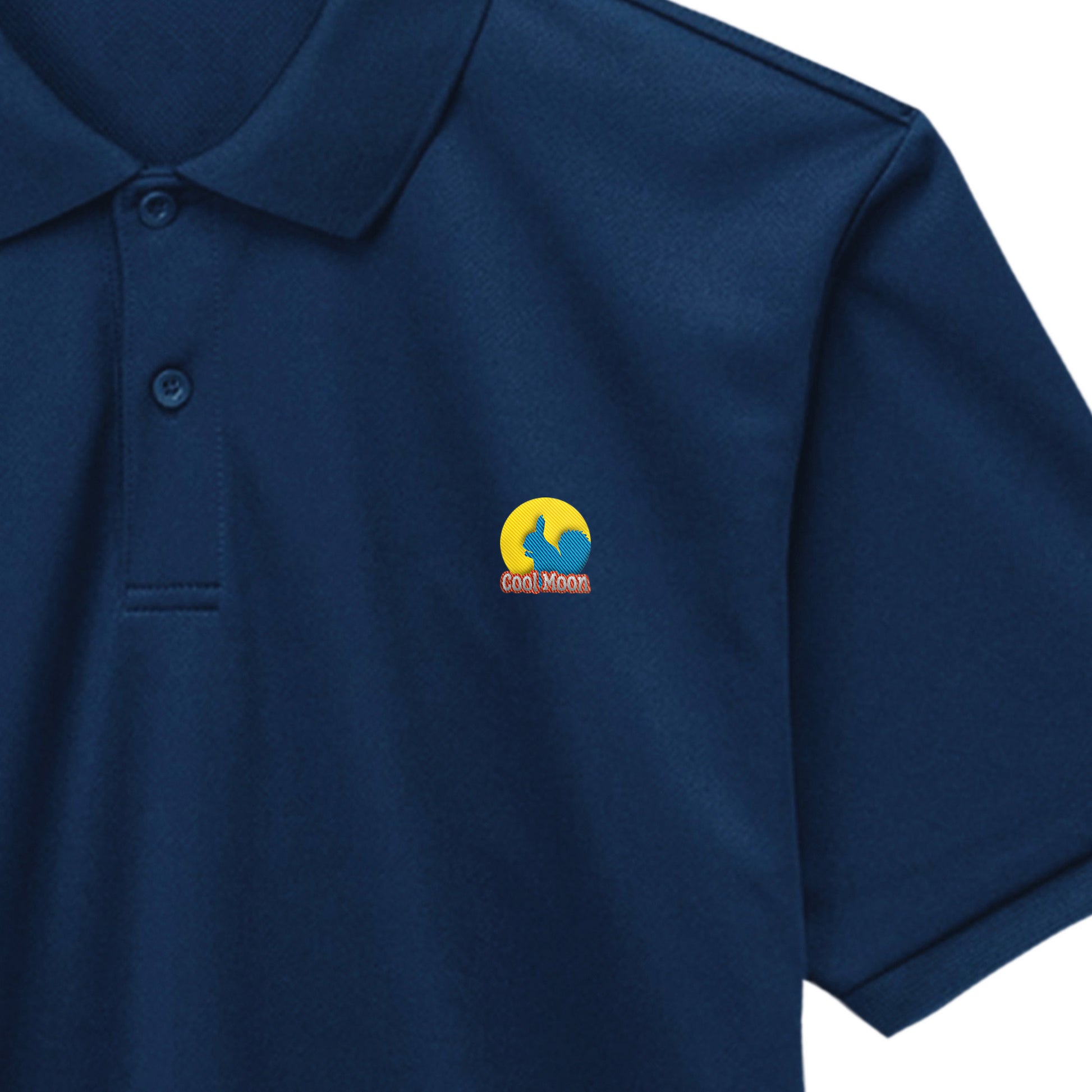 ポロシャツ ロゴ(クールコア素材) navy image