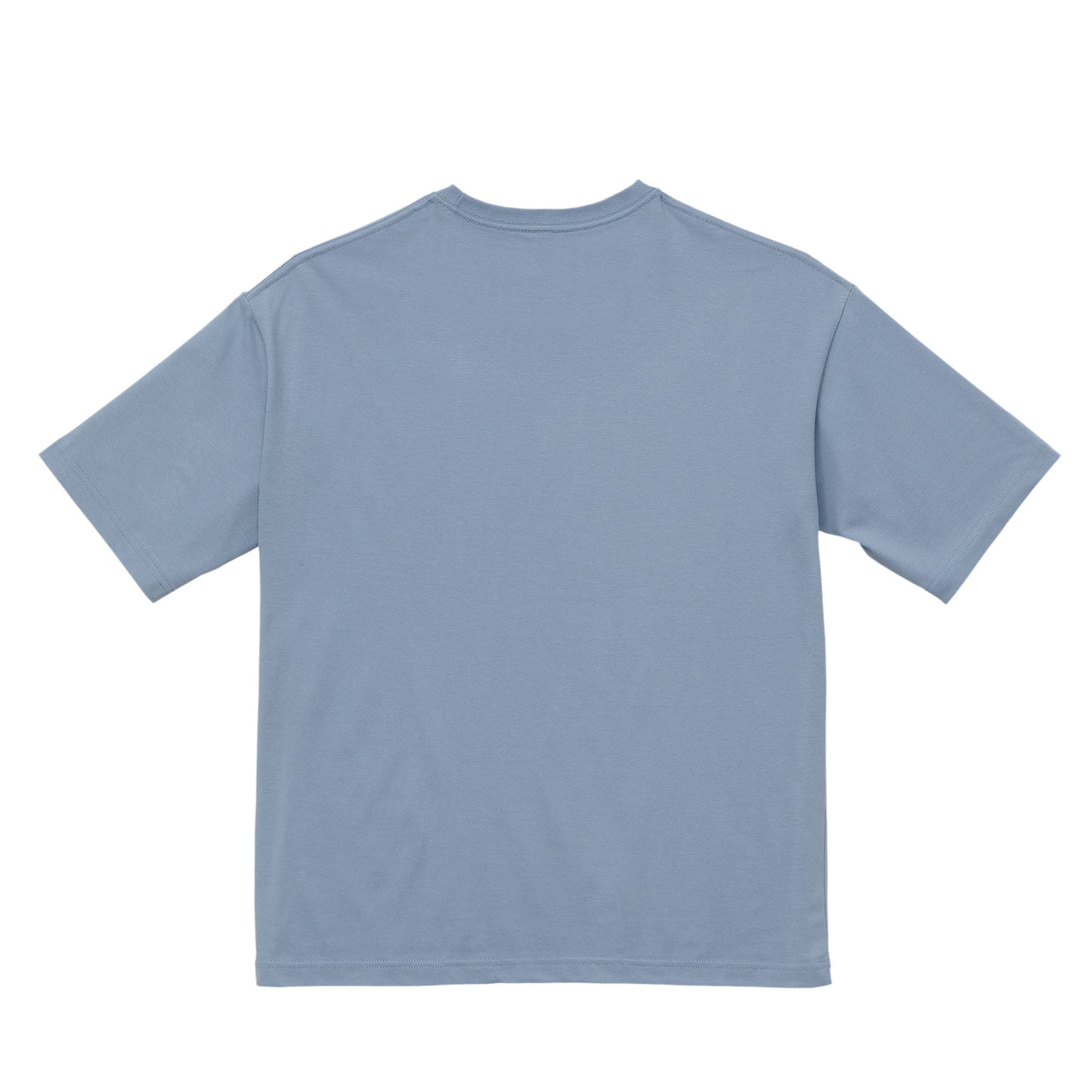 シンプルビッグT　プリント無 acid-blue image