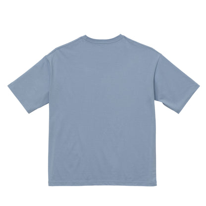 シンプルビッグT　プリント無 acid-blue image