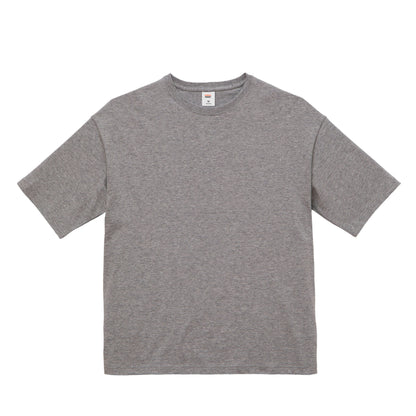 シンプルビッグT　プリント無 mixed-gray image