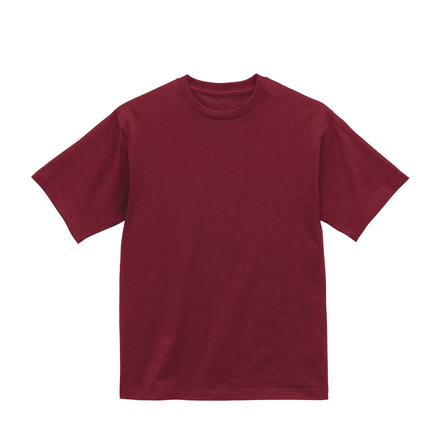なめらかTシャツ　プリント無 burgundy image