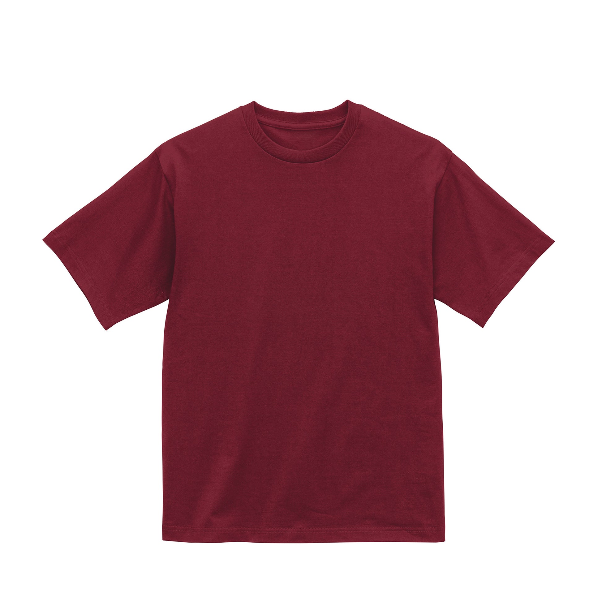 なめらかTシャツ　プリント無 burgundy image