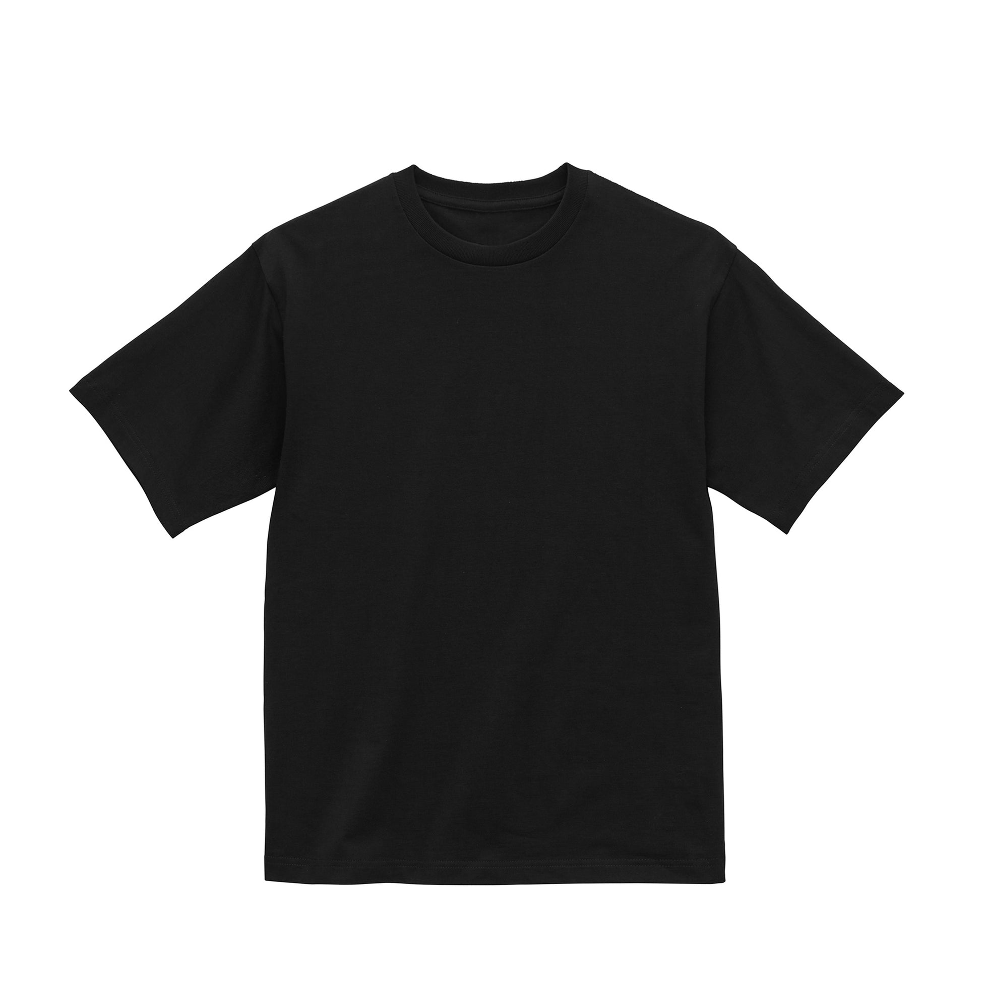 なめらかTシャツ　プリント無 black image
