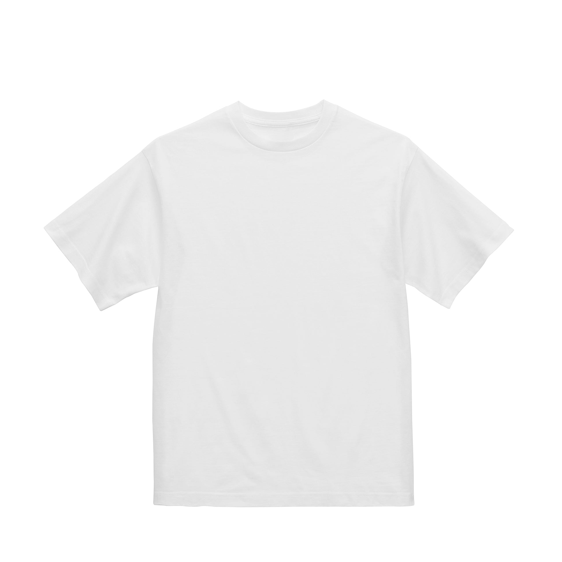 なめらかTシャツ　プリント無 white image