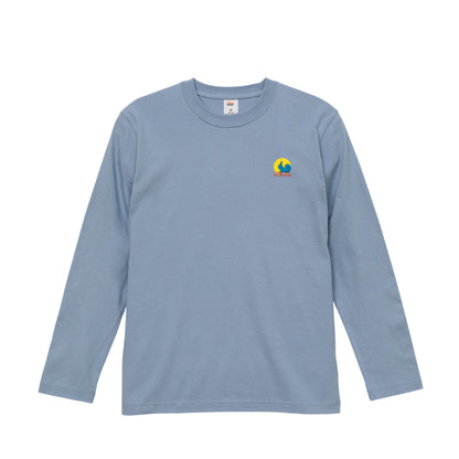 ロングスリーブTシャツ（ロゴ） acid-blue image