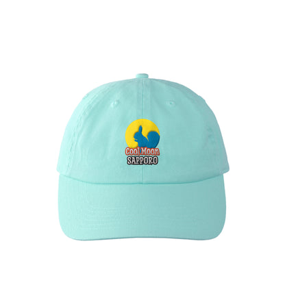 ベースボールキャップ　ロゴ aqua image