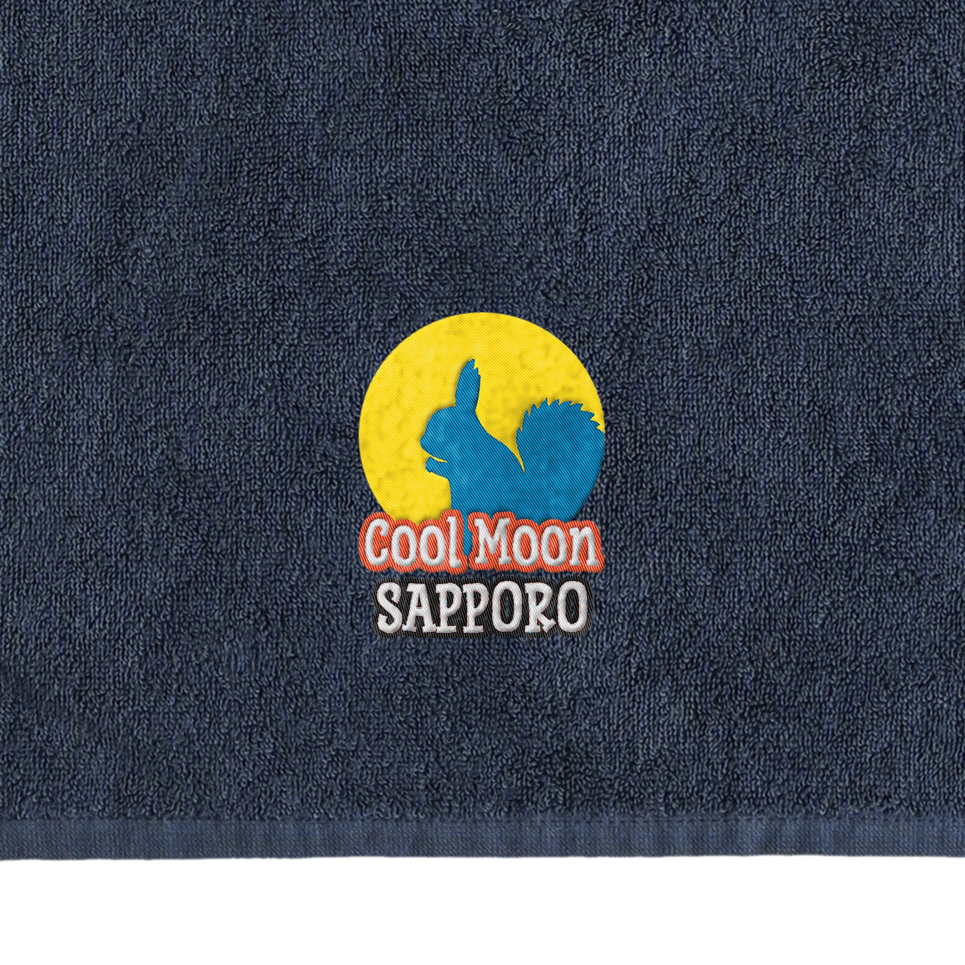 オーガニック　フェイスタオル navy image