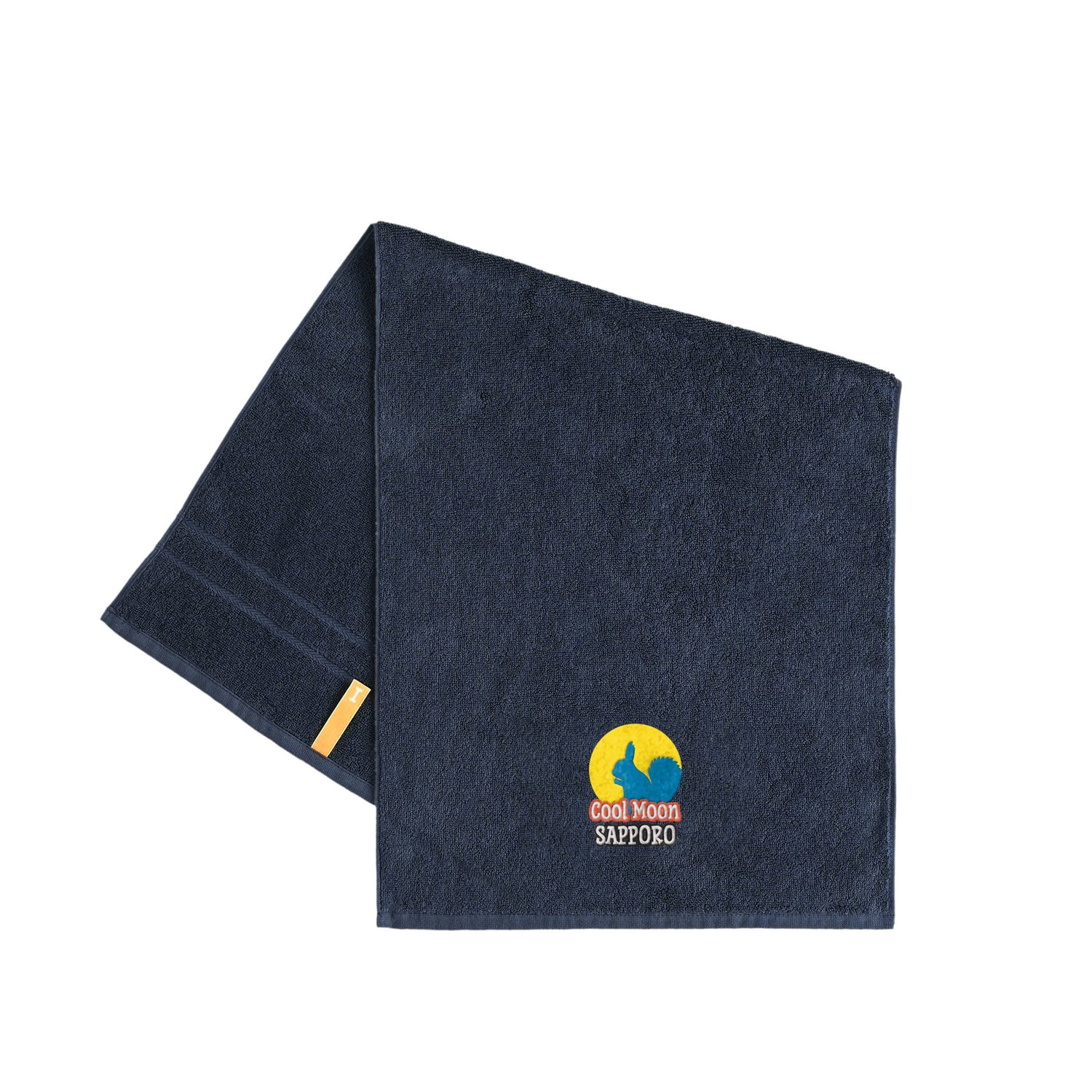 オーガニック　フェイスタオル navy image