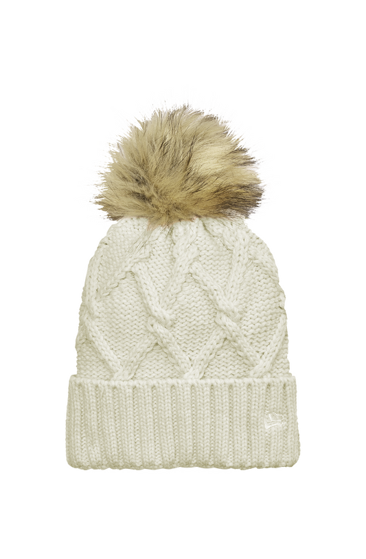Faux Fur Pom Beanie