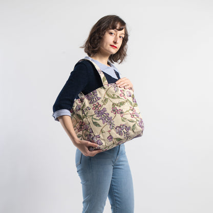 フレンチリバーシブルバッグ （横長トート）