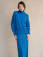 Cashmere Mix Maxi Turtleneck Sweater (3D-Knit)