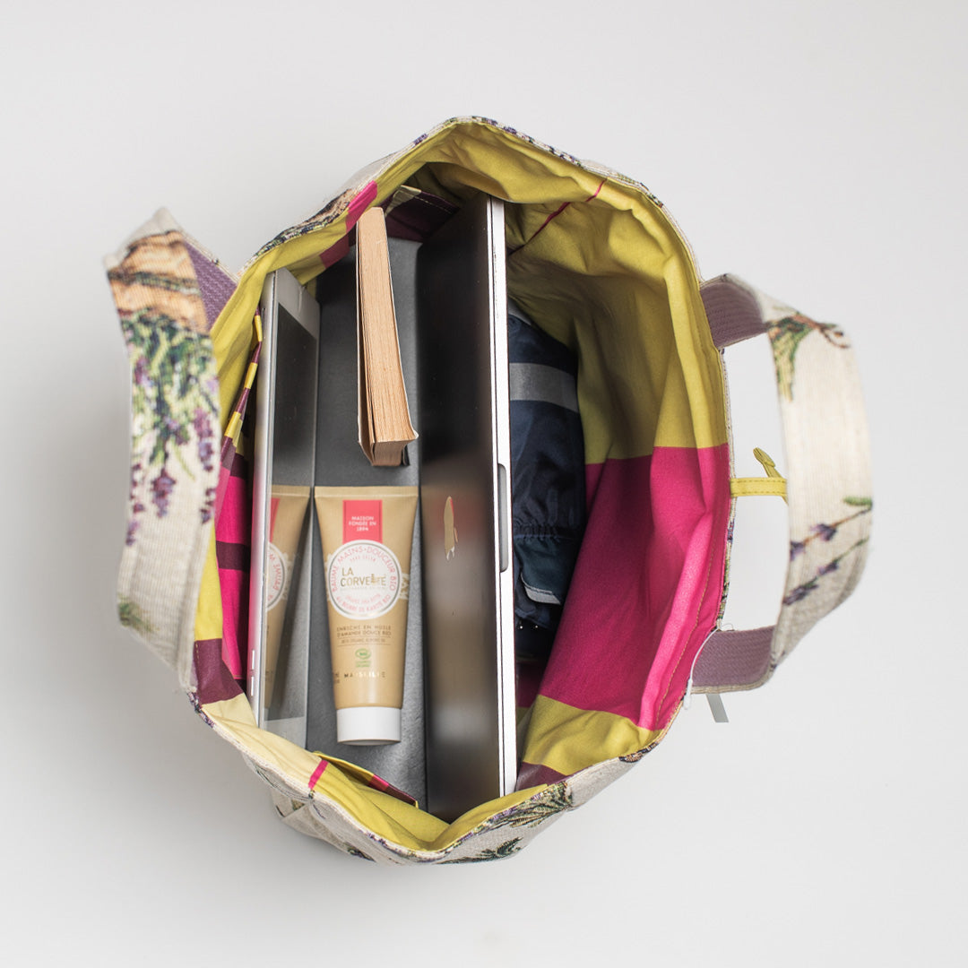 フレンチリバーシブルバッグ （横長トート）